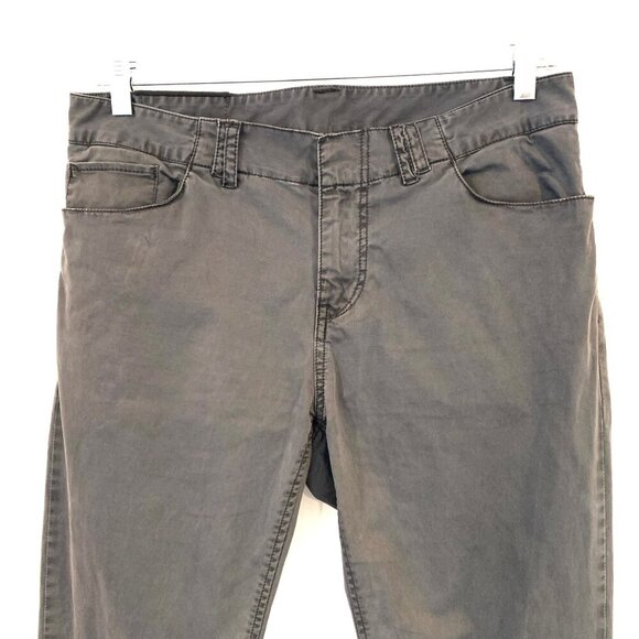 Rogue Gray Slim Fit Casual Chino Pants Lightweight Pockets Straight Leg Size 32 - Picture 5 of 9